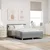 Vidaxl LED Box Spring Postelja Svetlo siva 140 x 200 cm blago