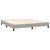 Krevet box spring s madracem LED svjetlosivi 180x200 cm tkanina