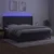 Vidaxl Box spring postelja z vzmetnico LED temno siva 200x200 cm žamet