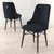 HANAH HOME Set 6 stolica Pare Anthracite Brown