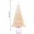 VIDAXL umjetno božićno PVC drvce s obojenim vrhovima (180cm), bijelo
