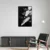 Canvas Slika na platnu Crno belo cveće, Sa ramom, 50 x 75 cm, Crni