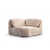Atelier del Sofa Ugaona garnitura Flamingo, 335x250x105 cm, Krem-narandžasta