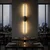 Crna zidna LED lampa 12W 3000K IP20 1m