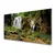 tulup.si Steklena slika Slap river forest narava 125x50 cm 2 obešalnika