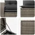 Set sofe 7 pcs Siva i tamno siva Poli Rattan i čelik