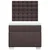 Vidaxl Box spring postelja z vzmetnico temno rjava 90x200 cm blago