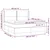 Krevet box spring s madracem LED crni 180x200cm od umjetne kože