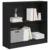 Polica Crni hrast 80 x 24 x 76 cm Konstruirano drvo