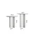 Hanah Home Set klub stolova Leo, 2 komada, Beli