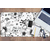 Decormat Podloga za pisalno mizo Black and white pattern 120x60 cm