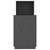 Radni stol sivi 110 x 53 x 117 cm od masivne borovine