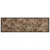 Vidaxl Kuhinjska preproga pralna jutranja rjava 45x150 cm žamet