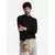 Ombre Mens knitted half turtleneck with viscose - mustard