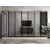 Hanah Home ormar sa reflektujućim staklom Nisa 20662, 315 cm, peščar