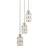 ITALUX PND-40668-3-HBR - Luster na sajli ALMA 3xE27/40W/230V zlatna