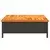 Vrtni stol crni 70 x 70 x 25 cm od ratana i bagremovog drva