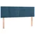 Vidaxl Box spring postelja z vzmetnico temno modra 140x200 cm žamet