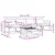 Set vanjskih sofa 5 pcs Bijela i crna 79 x 79 x 37 cm