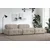 Atelier del Sofa L1 O1 1R Pouffe Doblo Sofa, 3 Sedišta, Krem