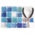 Rayher Perle set s kleščami, modre 180g 20x13,5 cm, (20728295)
