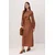 Trendyol Modest Ženska haljina Tctss25Eb00129, Smeđa