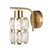 ITALUX WL-40668-1-HBR - Zidna lampa ALMA 1xE27/40W/230V zlatna