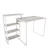 Hanah Home Radni sto Rino, 133x76,8x60 cm, Beli
