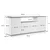 HANAH HOME Komoda Arista White Walnut
