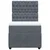 Vidaxl Box spring postelja z vzmetnico temno siva 80x200 cm žamet