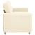 Vidaxl Dvosed kremne barve 180x77x82 cm žametno blago