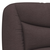 vidaXL Postelja z vzmetnico temno rjav 120x200 cm blago