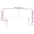 Vidaxl LED posteljno vzglavje modro 144x5x78/88 cm blago