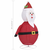 Ukrasna božićna figura Djeda Mraza LED luksuzna tkanina 60 cm