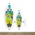 WallXpert dekorativna daska za surf od pleksiglasa Mvsf16L, šarena ilustracija sa simbolima Brazila, 50 x 100 cm