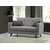 Atelier del Sofa Dvosed na razvlačenje Polya 151x86x75cm Svetlosivi