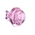 Booty Sparks Pink Rose Glass Anal Plug Small