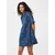 PIECES Dolga srajca PCFLORA  moder denim / svetlo zelena / bela