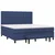 vidaXL vidaXL Box spring postelja z vzmetnico modra 160x200 cm blago, (20893141)