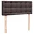 Vidaxl Box spring postelja z vzmetnico temno rjava 120x190 cm blago