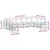 Set vanjskih sofa s jastukom 10 pcs Bijela i bež