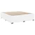 Vidaxl Box spring postelja z vzmetnico bela 200x200 cm umetno usnje
