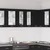 Vidaxl Viseča omarica Črna Orehovina 60 x 31 x 60 cm Konstruiran les