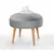 Atelier del Sofa Tabure 52x44cm, Sivo