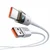 Mcdodo MCDODO KABEL USB-A USB-C HITRO POLNJENJE USB TIPA C 6A 100W 1M LED BELA