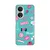 TELEMPIRE Silikonska maska za telefon Honor X7 Love tirkizna