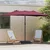 Vrtni suncobran Bordeaux Crvena 385 x 209 x 244 cm Poliester