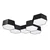 Sollux SL.1059 - Plafonsko svetlo SUNDE 2xE27/60W/230V 11,5 cm crno