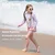 Toswim Dvodelni kupaći kostim za devojčice, Ljubičasti