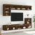 TV ormarić s LED svjetlima boja dimljenog hrasta 80x30x30 cm